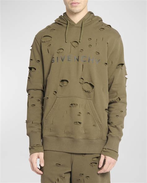 givenchy jumpers men|Givenchy men's destroyed hoodie.